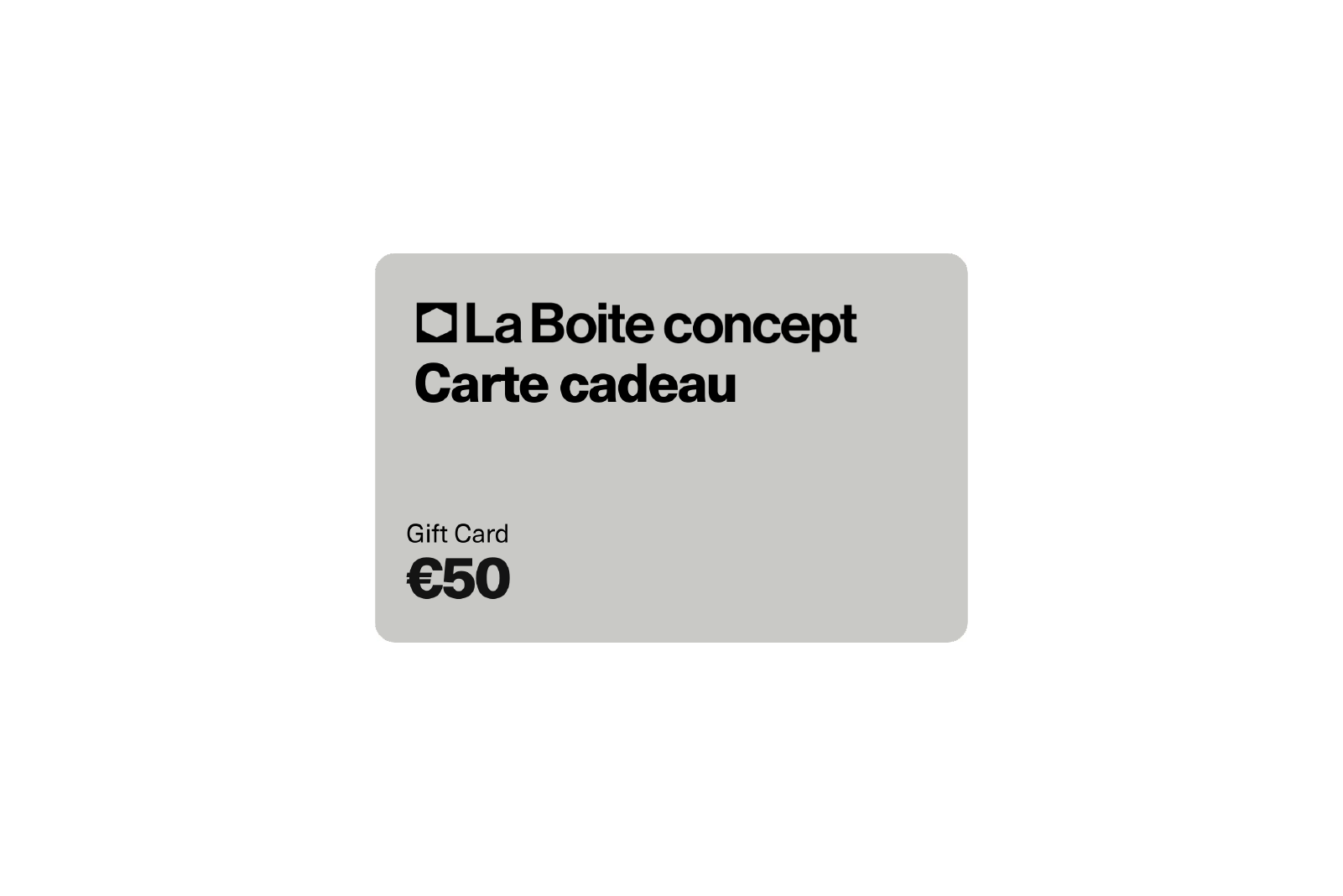 La Boite concept Gift Card
