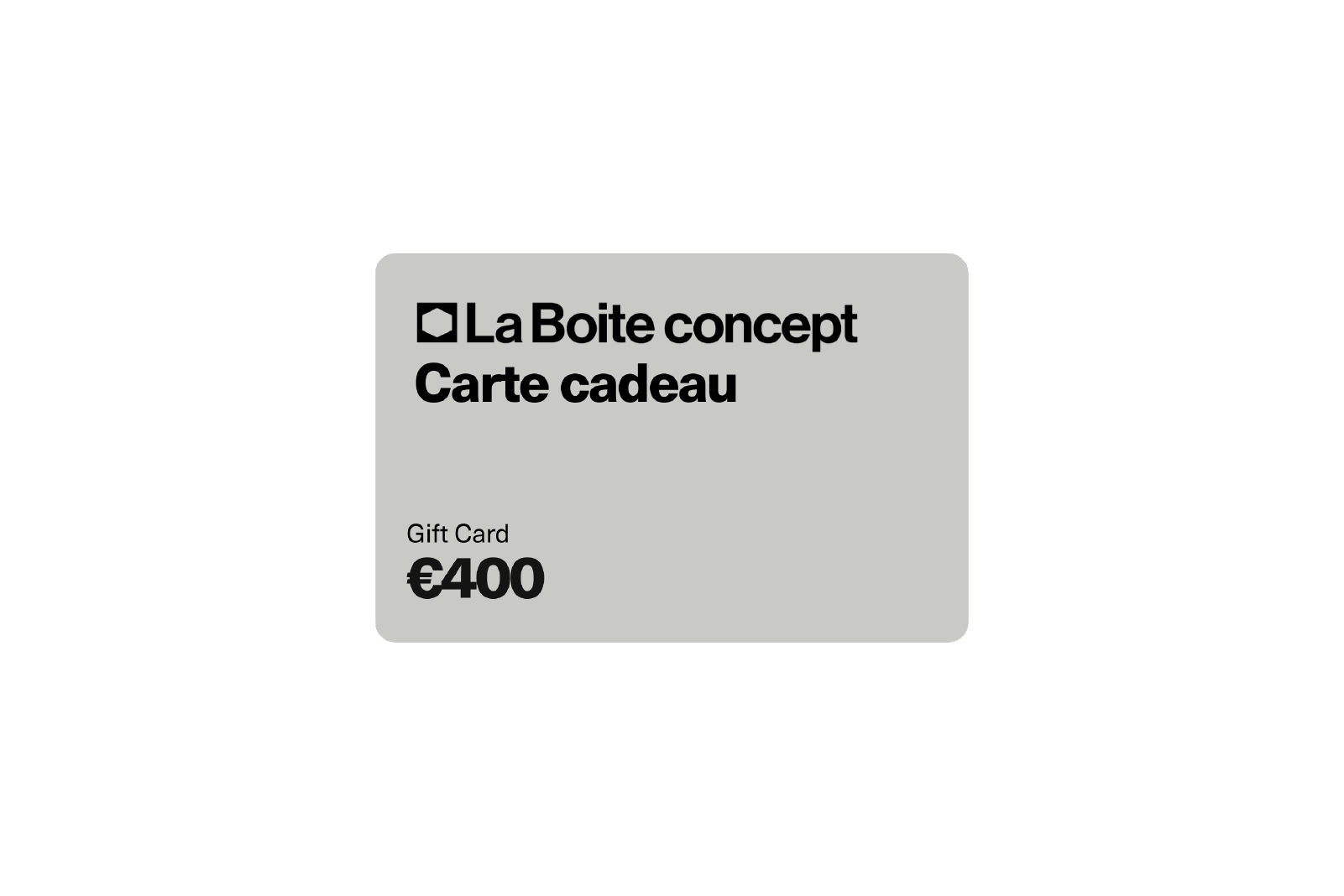 La Boite concept Gift Card