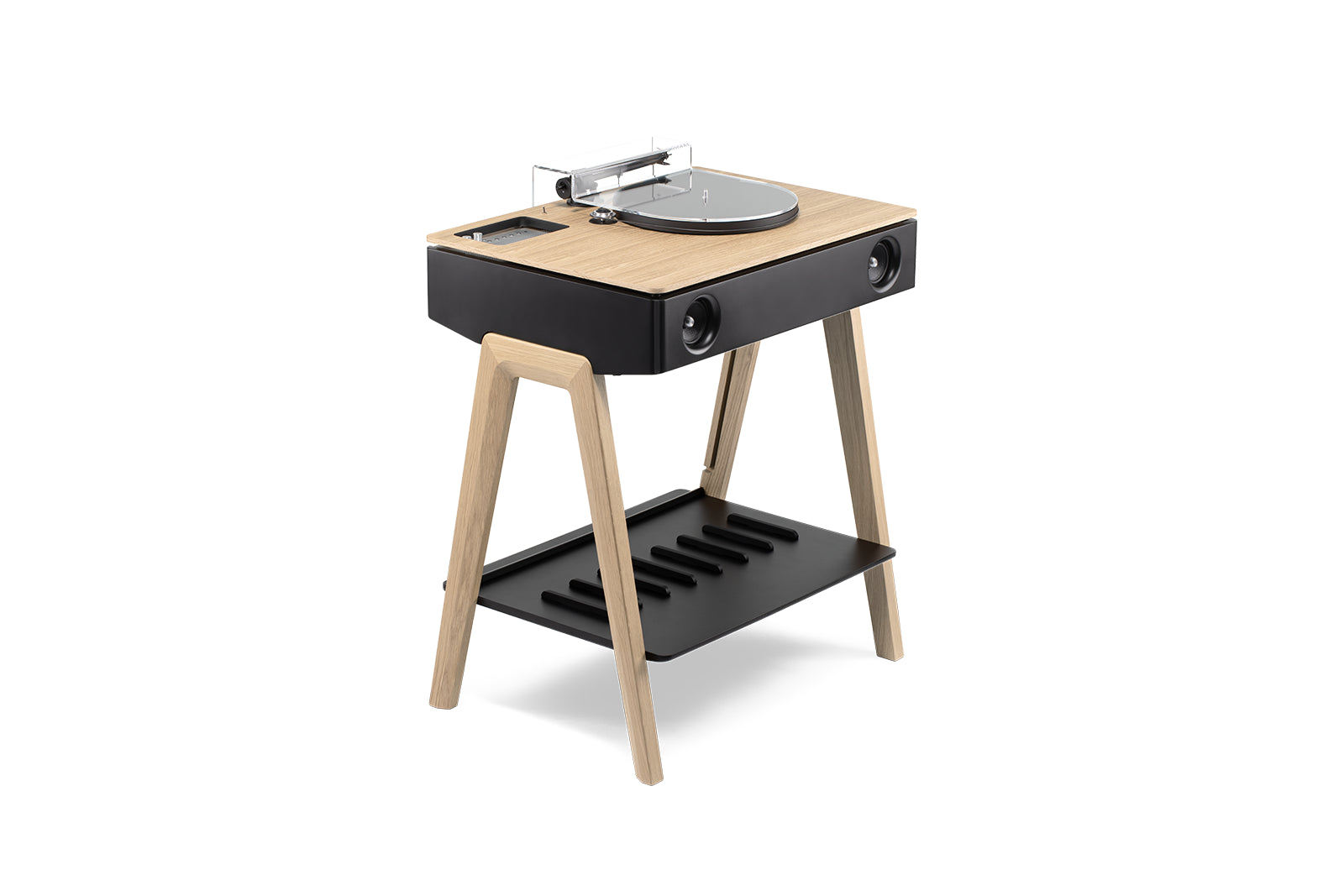 LX Platine Enceinte connectée et platine vinyle chêne La Boite concept