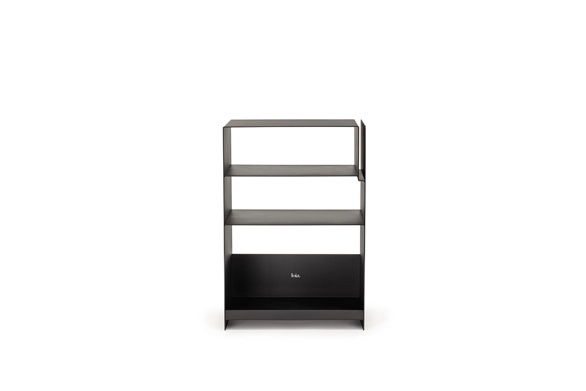 Console Vinyles Acier - Noir
