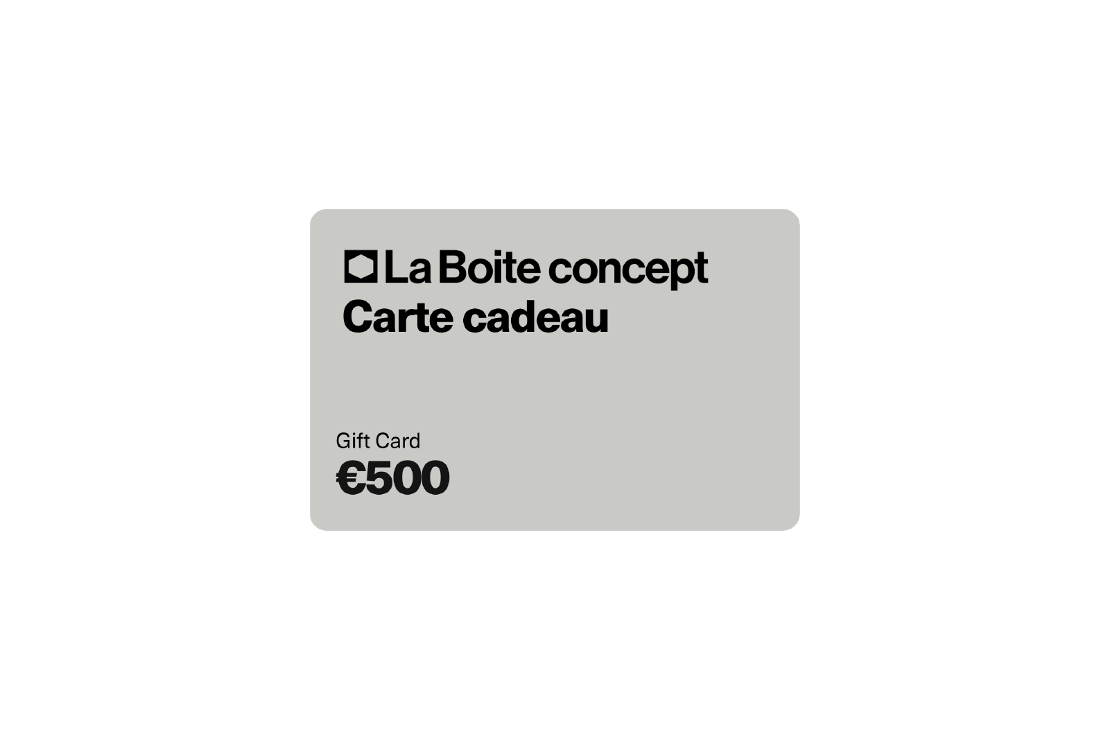 La Boite concept Gift Card
