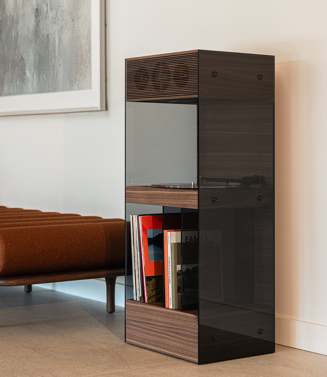 PR Alta La Boite concept meuble audio enceinte connectée et platine vinyle