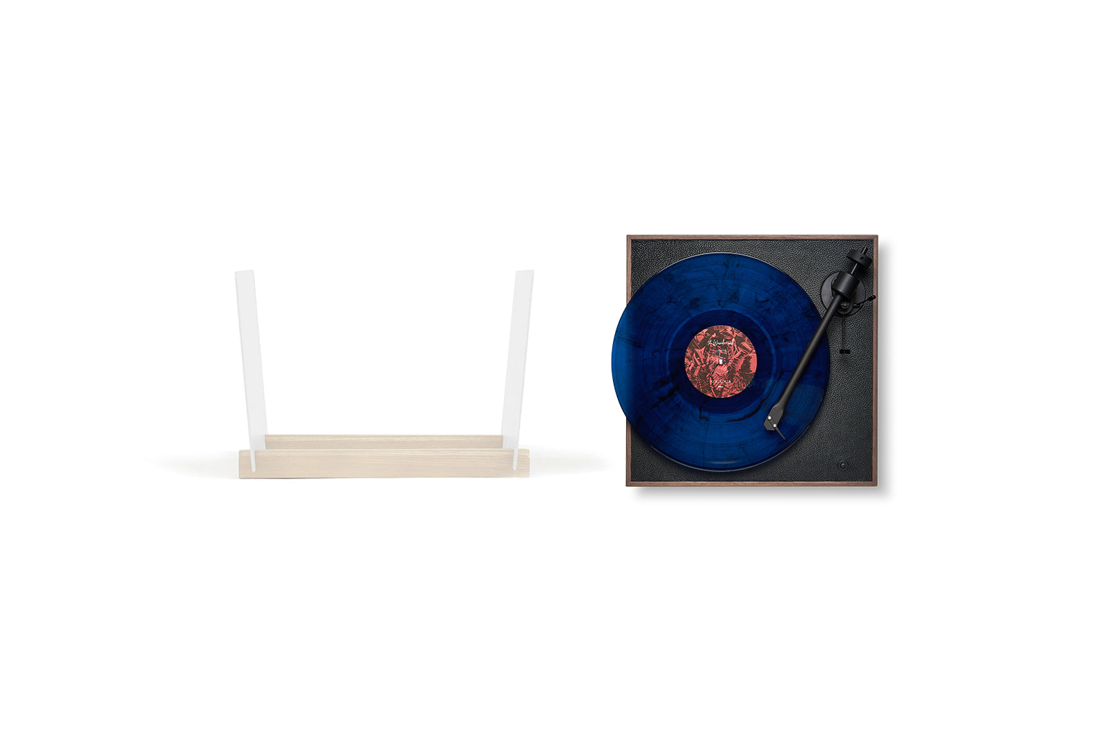 Pack Vinyle - Platine SQUARE CC & Rangement Vinyle Blanc