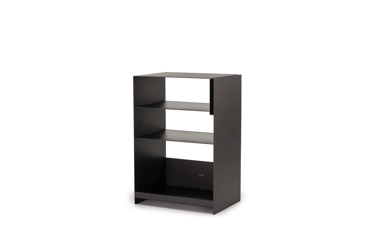 Console Vinyles Acier - Noir