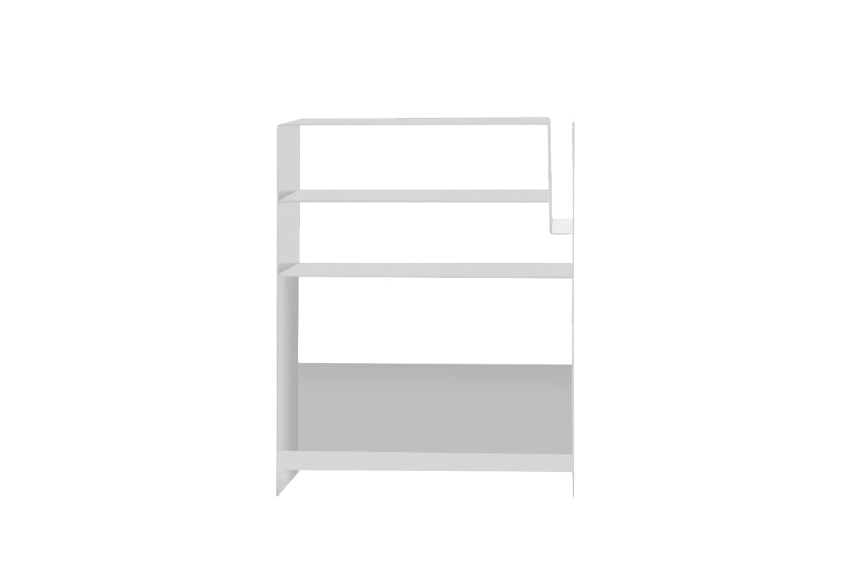 Console Vinyles Acier - Blanc