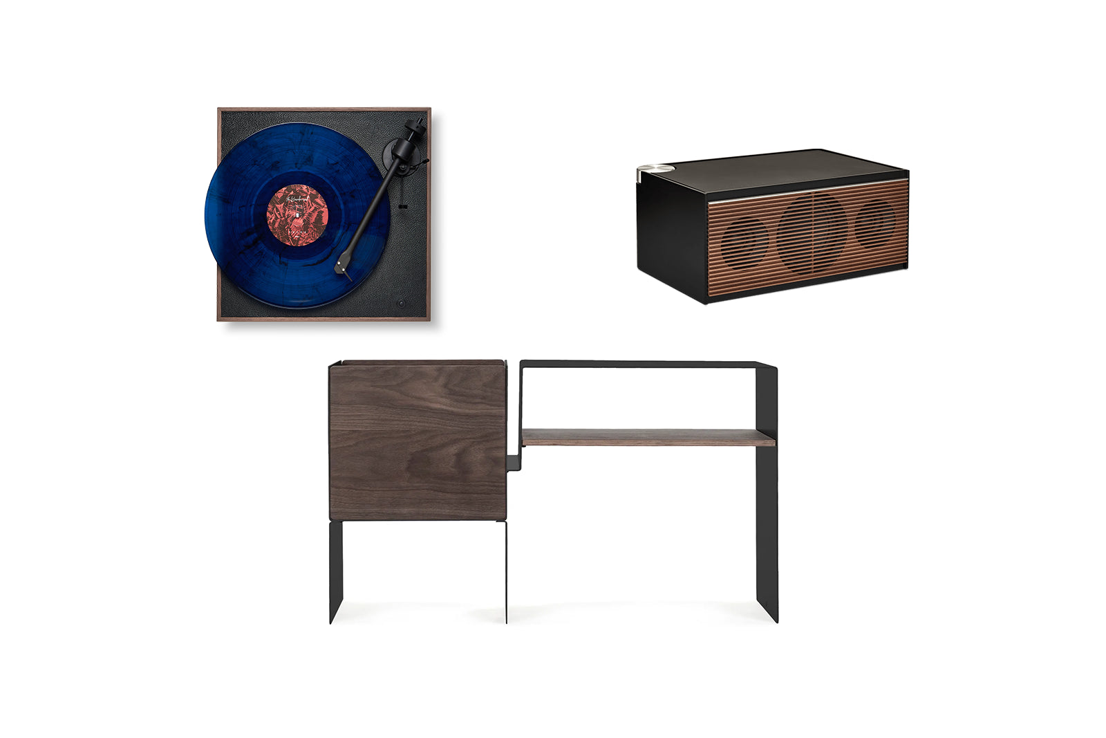 Pack Console Basse, PR Link & Platine Vinyle Square CC